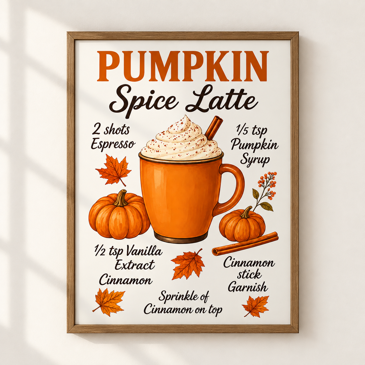 Pumpkin Spice Latte Print
