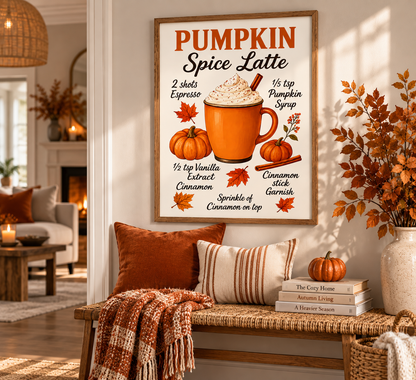 Pumpkin Spice Latte Print