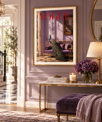 Peacock Vogue Print