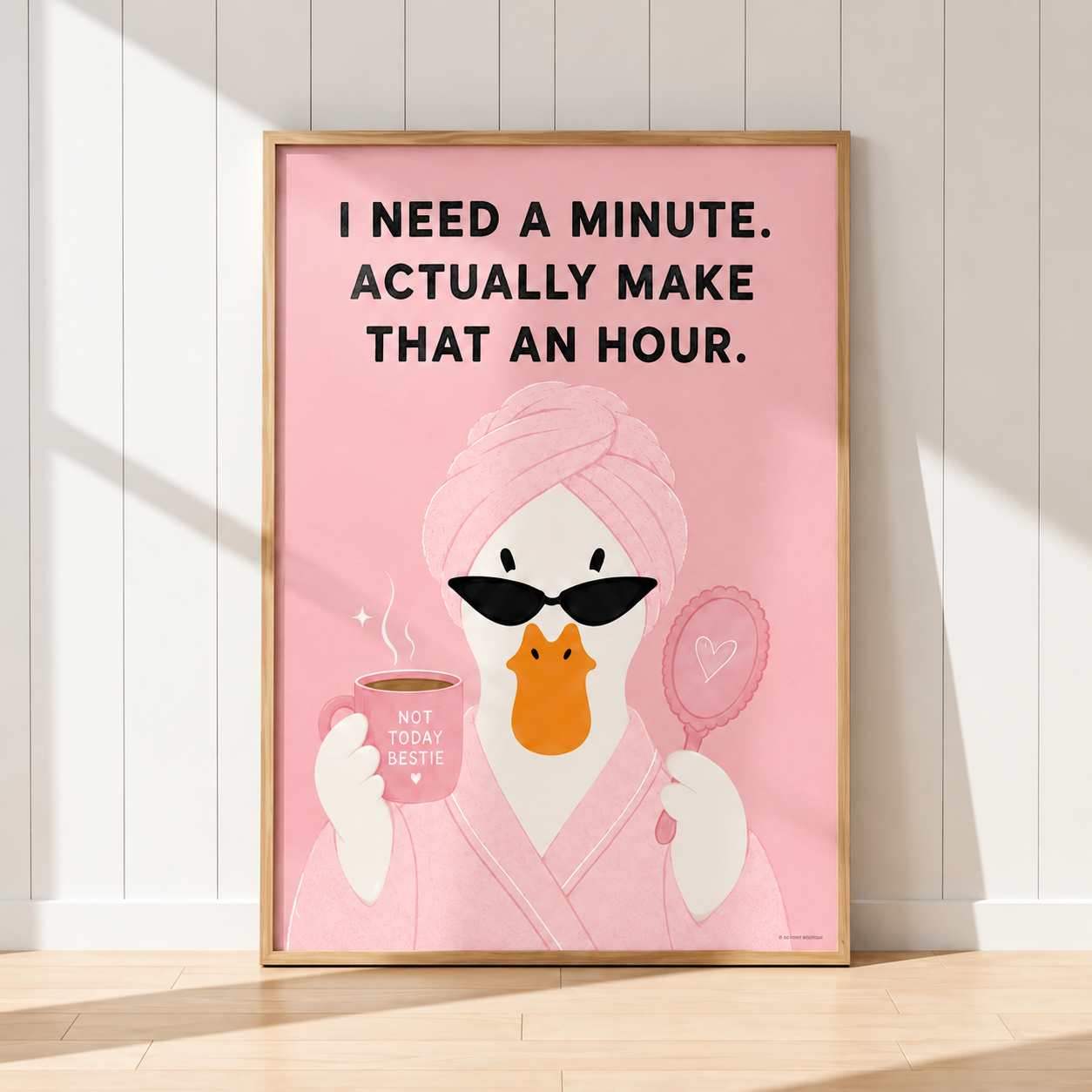 Funny Duck Bathroom Print