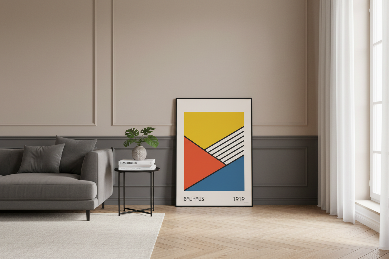 Colourful Bauhaus Print