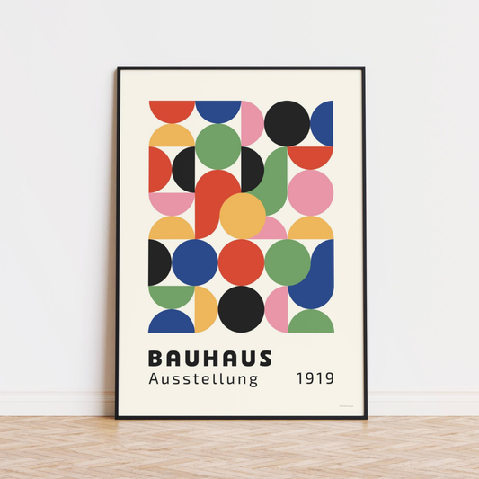 Colourful Textured Bauhaus Print