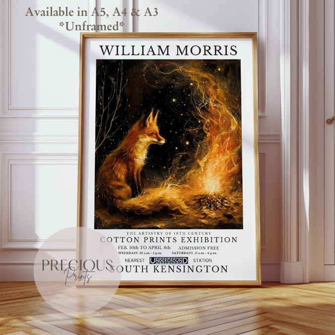William Morris Fox Poster / Art Exhibition Print