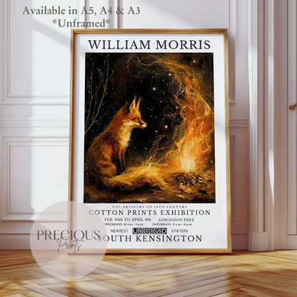 William Morris Fox Poster / Art Exhibition Print
