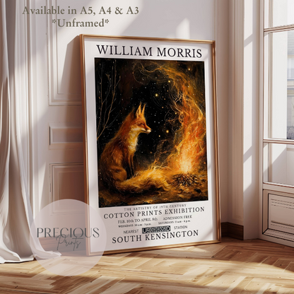 William Morris Fox Poster / Art Exhibition Print