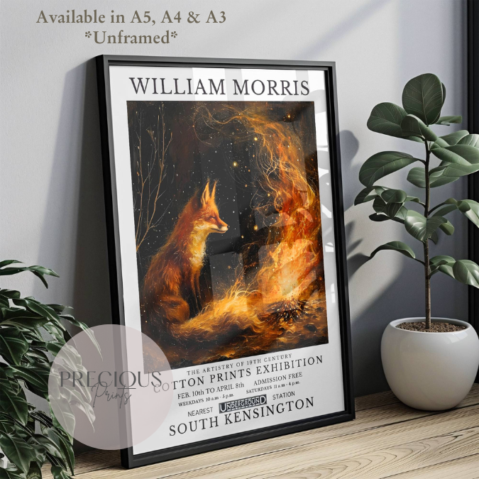 William Morris Fox Poster / Art Exhibition Print