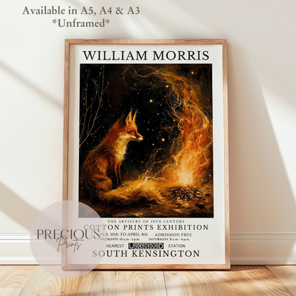 William Morris Fox Poster / Art Exhibition Print
