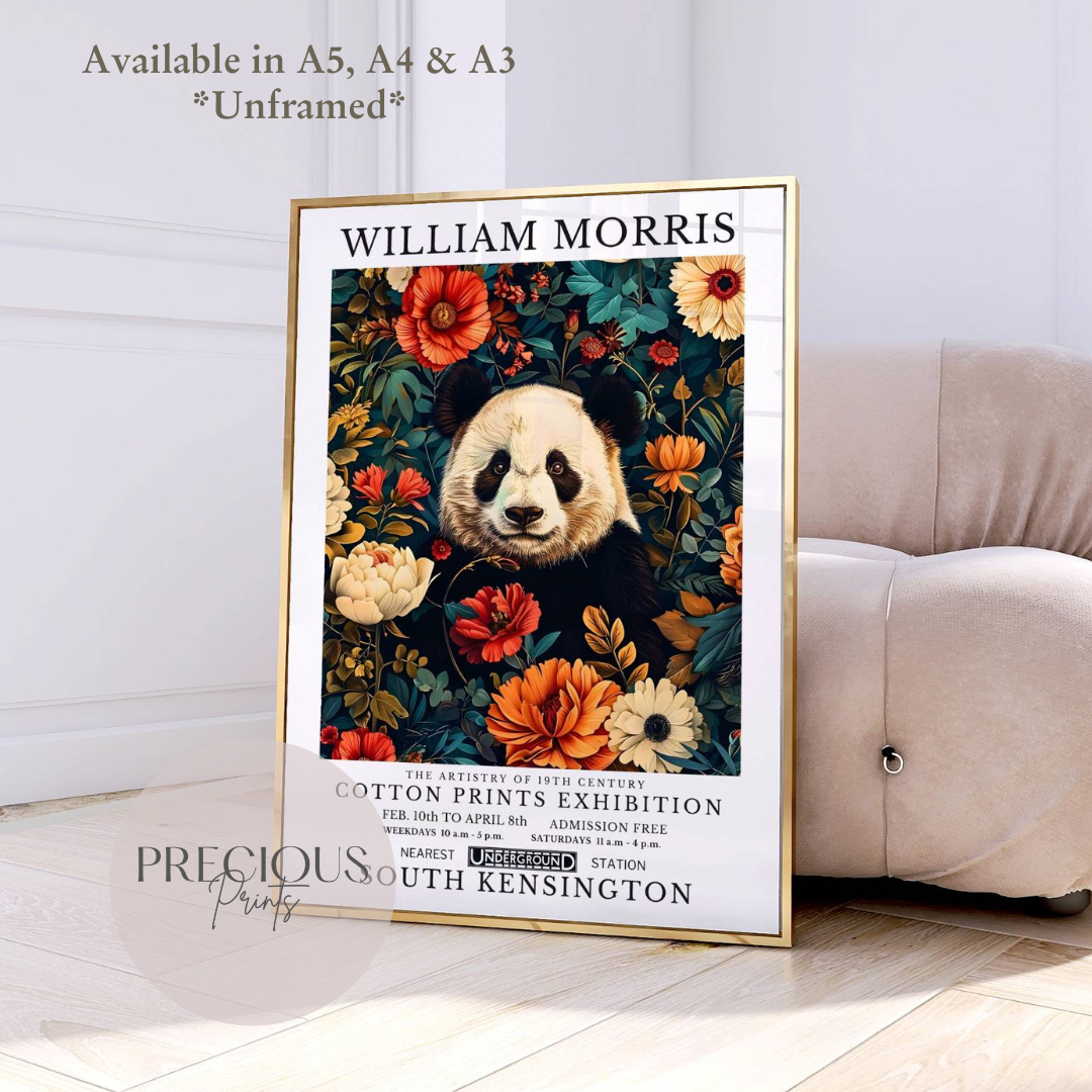 William Morris Panda Poster / Art Exhibition Print