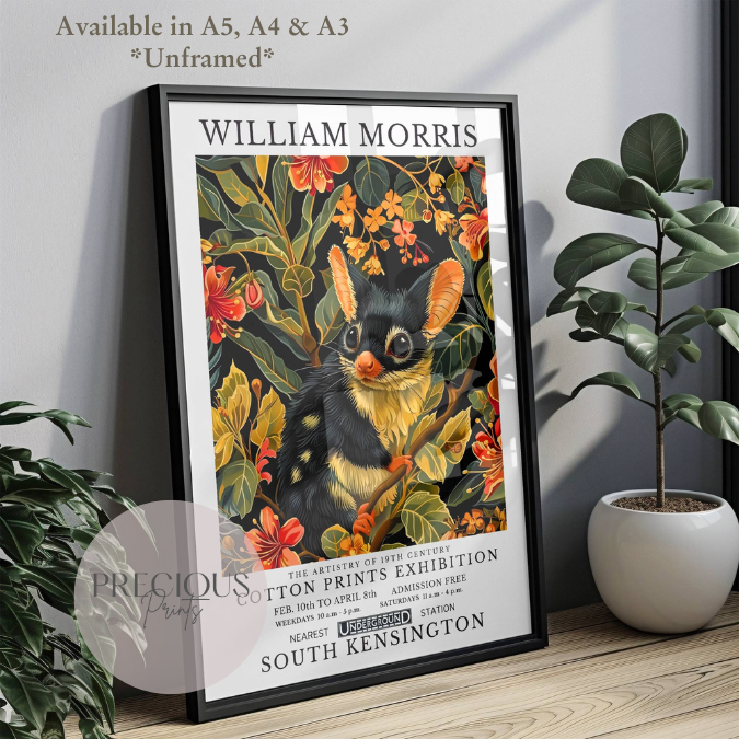 William Morris Possum Poster / Art Exhibition Print