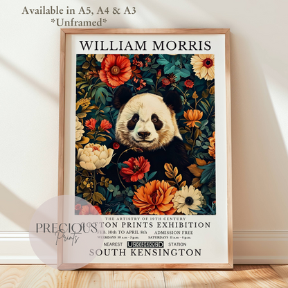 William Morris Panda Poster / Art Exhibition Print