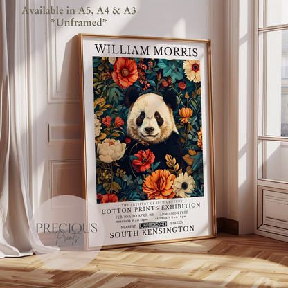 William Morris Panda Poster / Art Exhibition Print