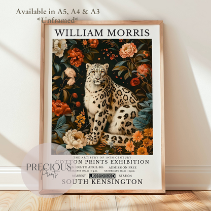 William Morris White Leopard Poster / Art Exhibition Print