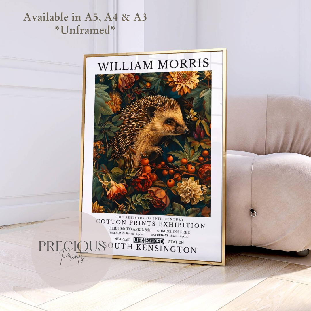 William Morris The Hedgehog Poster / Art Exhibition Print