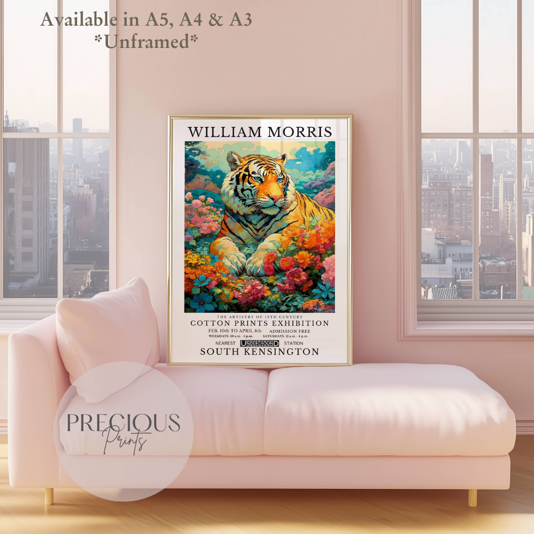 William Morris Tiger Poster / Art Exhibition Print