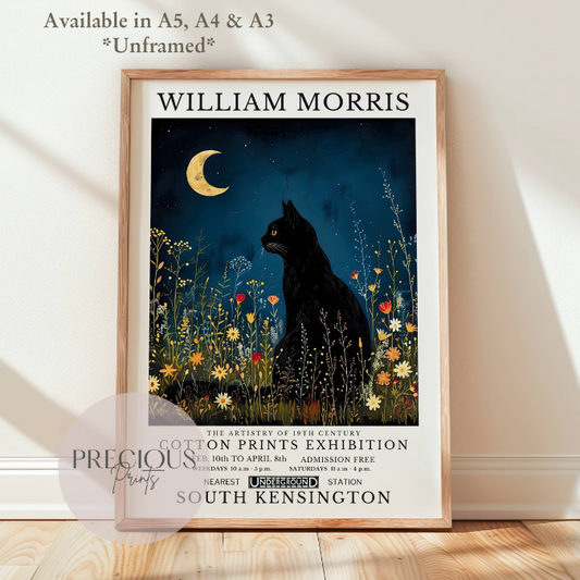 William Morris Cat Poster / Art Exhibition Print
