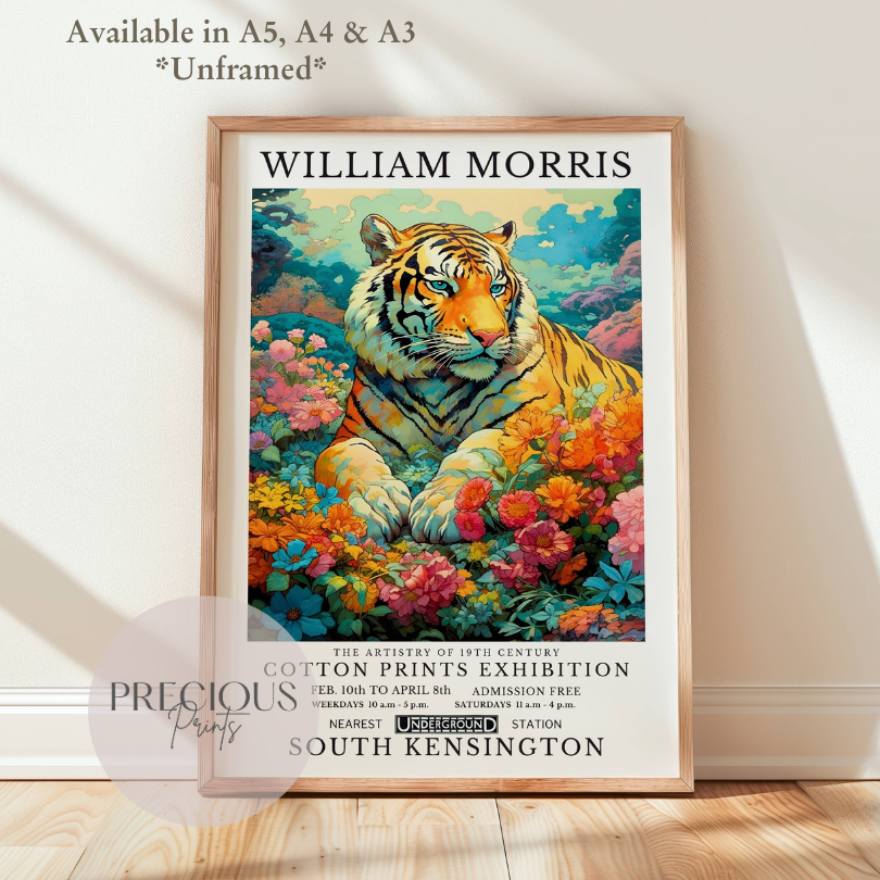 William Morris Tiger Poster / Art Exhibition Print