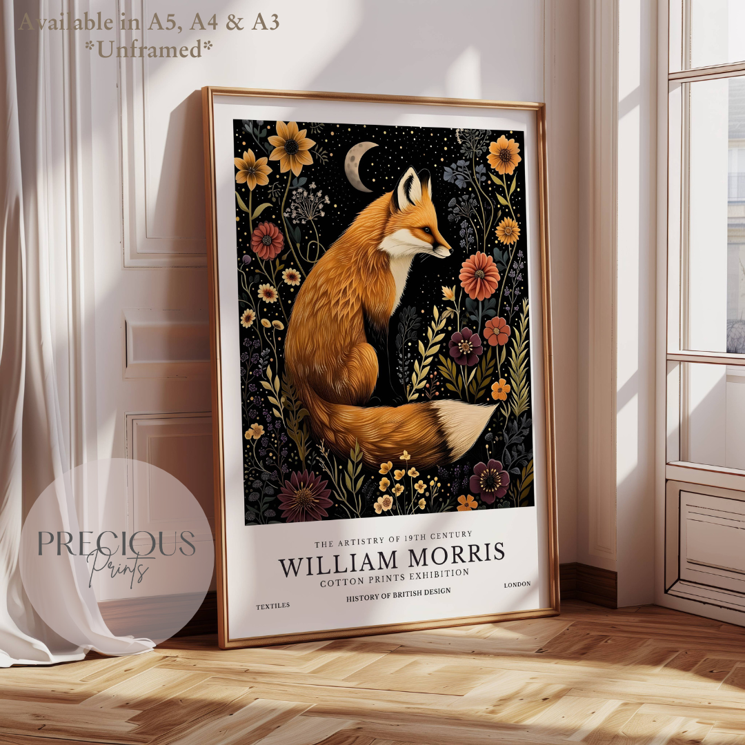 William Morris Fox Poster / Art Exhibition Print
