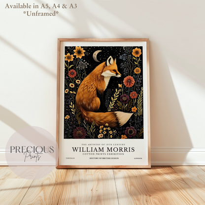 William Morris Fox Poster / Art Exhibition Print