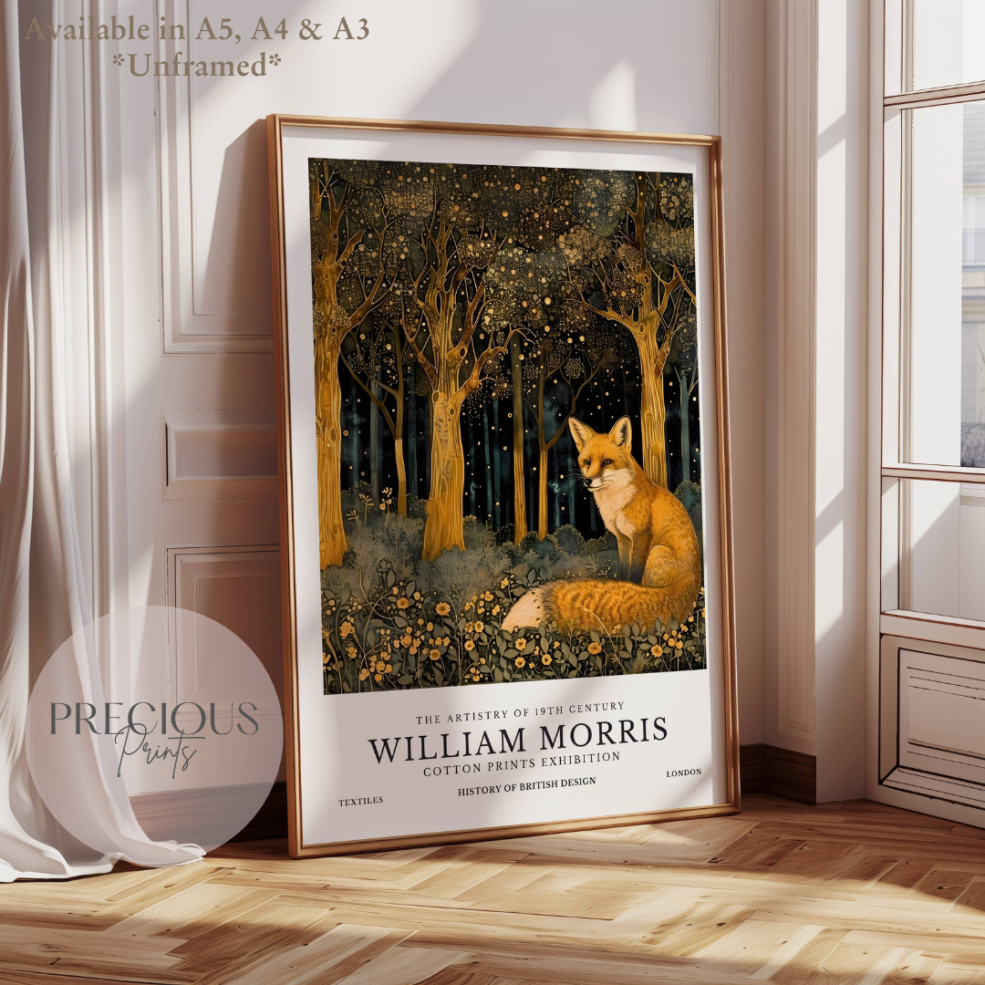 William Morris Fox Poster / Art Exhibition Print