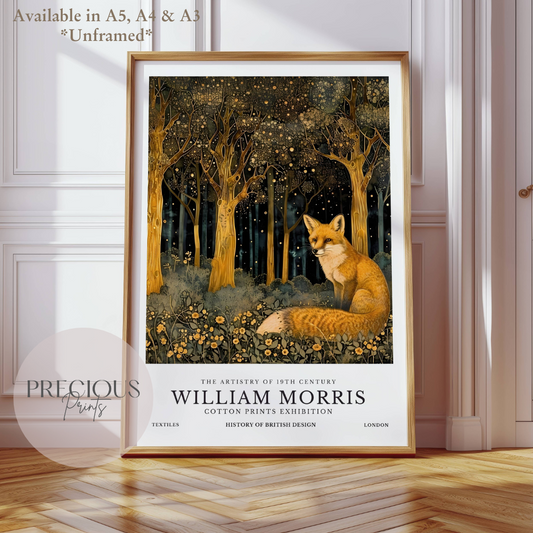 William Morris Fox Poster / Art Exhibition Print