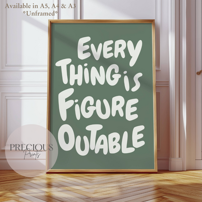 Everything Is Figureoutable - Motivational Poster