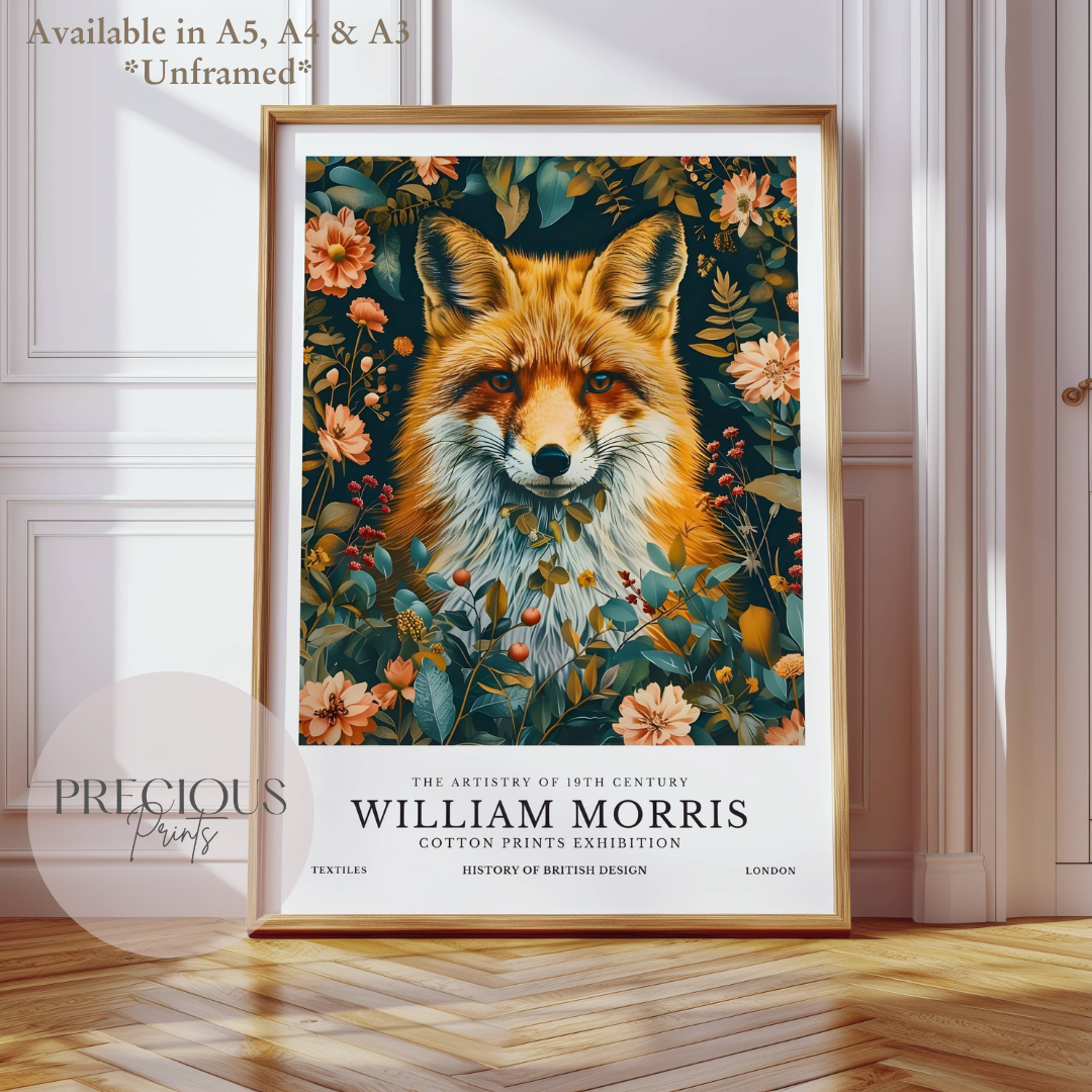 William Morris Fox Poster / Art Exhibition Print