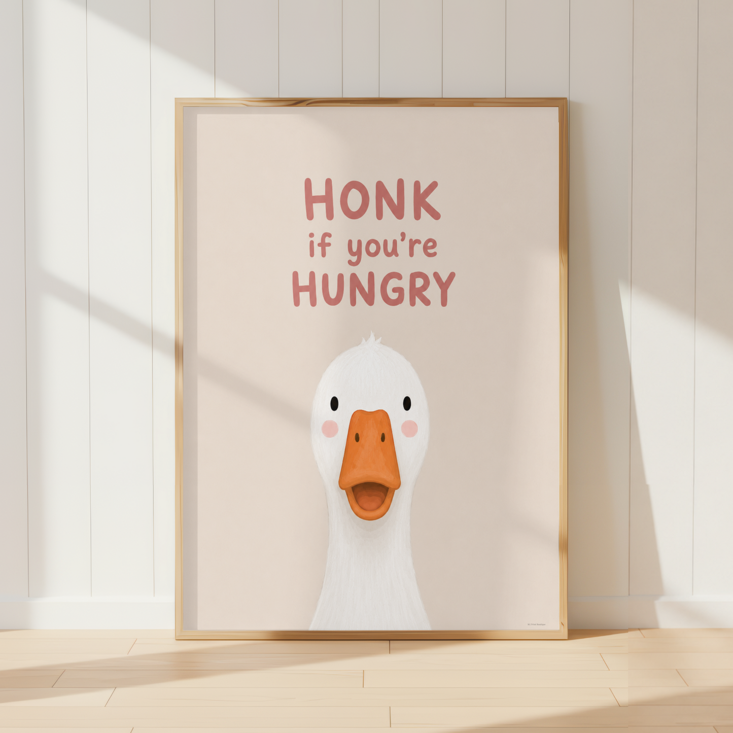 Honk If You’re Hungry Goose Print