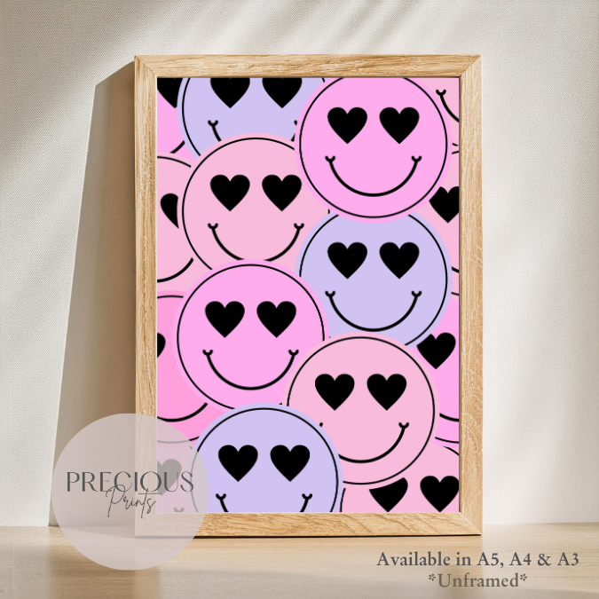 Set of 6 Preppy Wall Prints / Tween Girls Poster / Trendy Wall Decor / Unframed