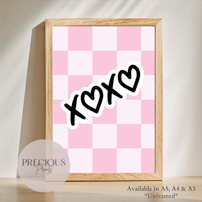 Set of 6 Preppy Wall Prints / Tween Girls Poster / Trendy Wall Decor / Unframed