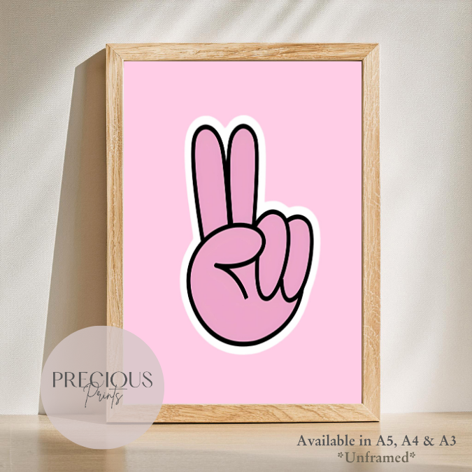 Set of 6 Preppy Wall Prints / Tween Girls Poster / Trendy Wall Decor / Unframed