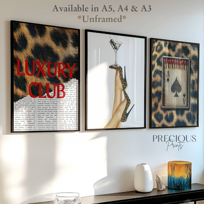 Set of 3 Leopard Prints