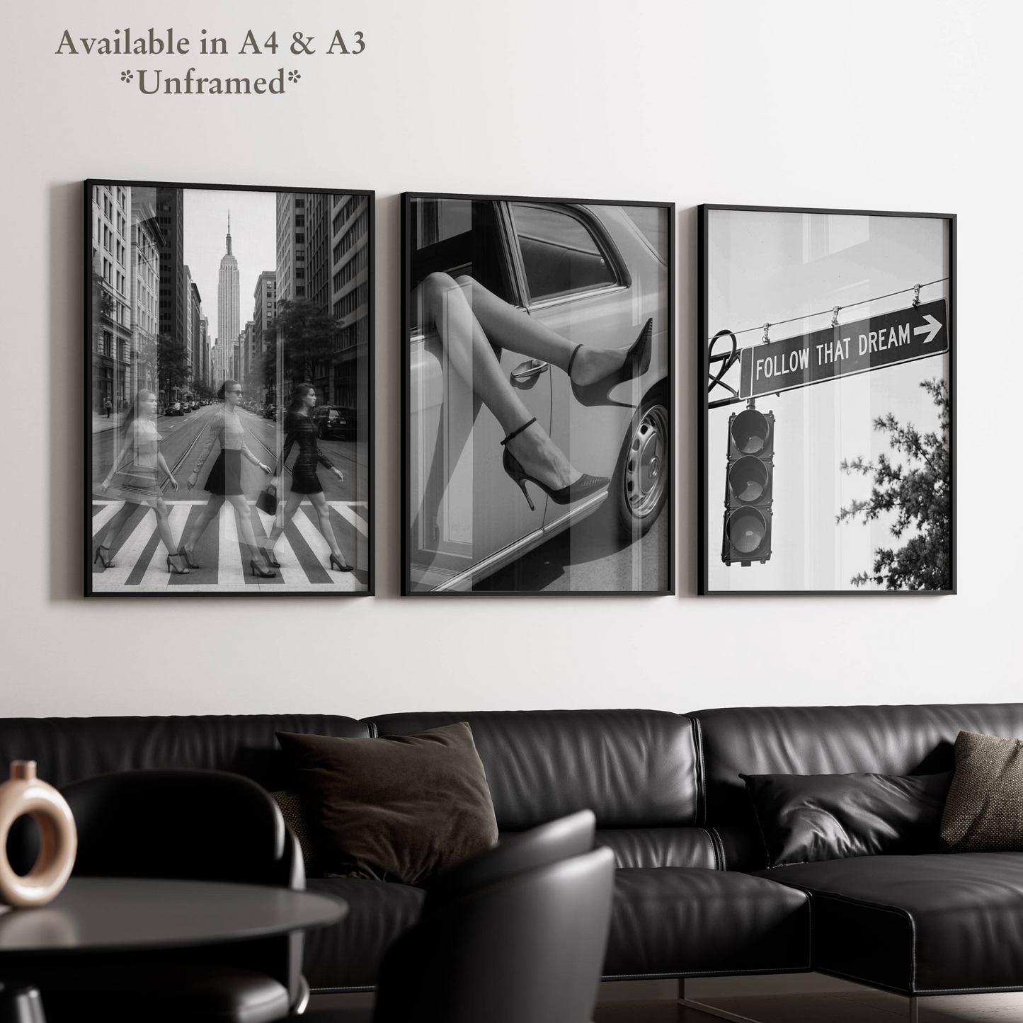 Set of 3 Luxury Vintage Prints