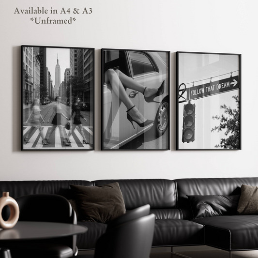 Set of 3 Luxury Vintage Prints