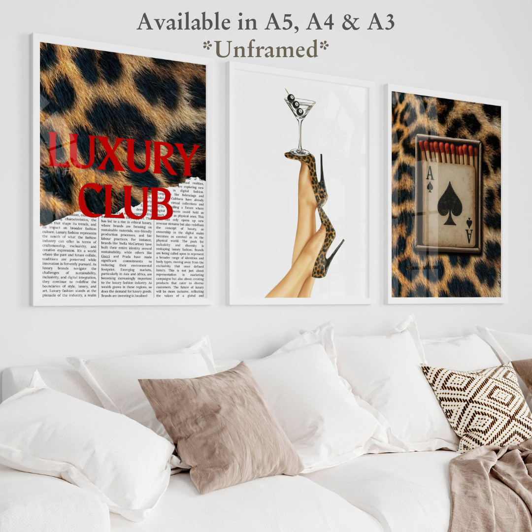 Set of 3 Leopard Prints