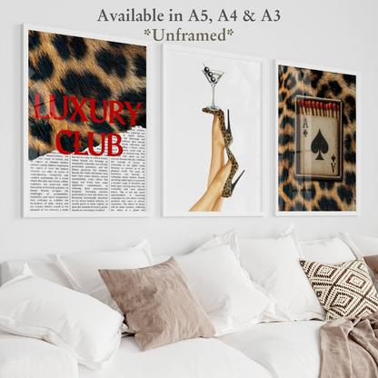 Set of 3 Leopard Prints