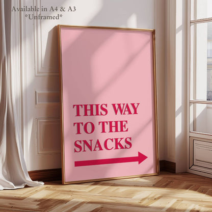 This Way to the Snacks Home Decor