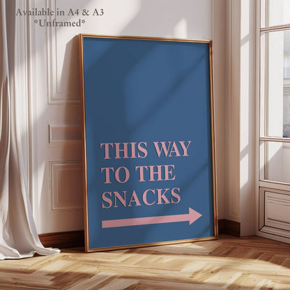 This Way to the Snacks Home Decor