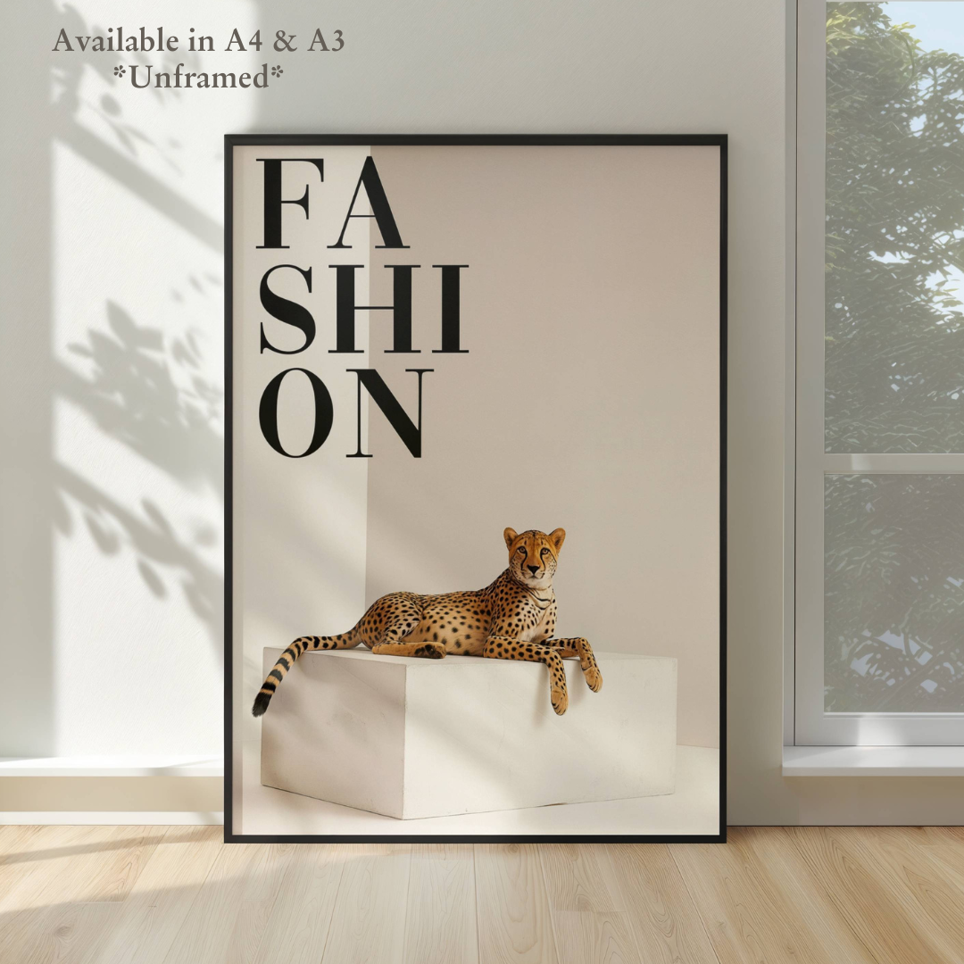 Stylish Cheetah Fashion Print
