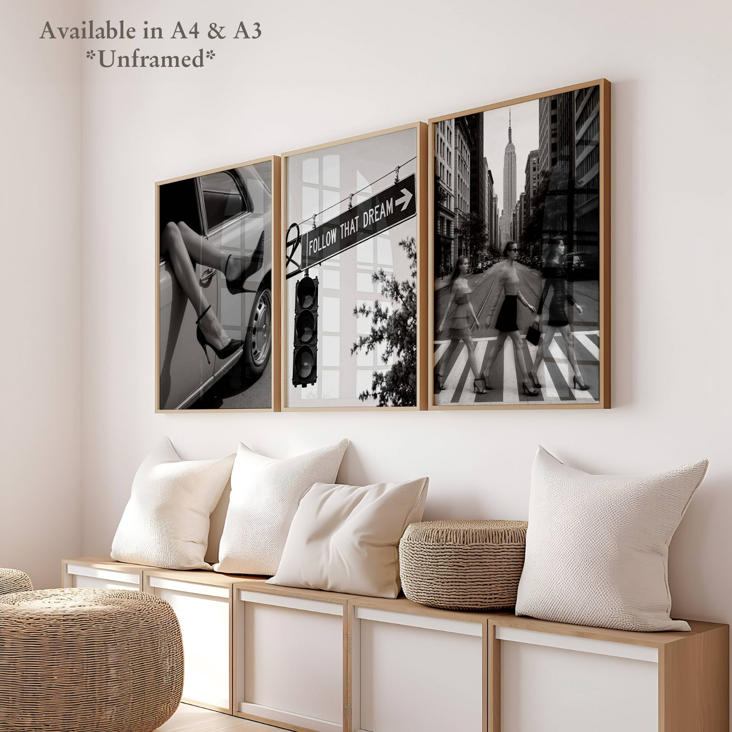 Set of 3 Luxury Vintage Prints