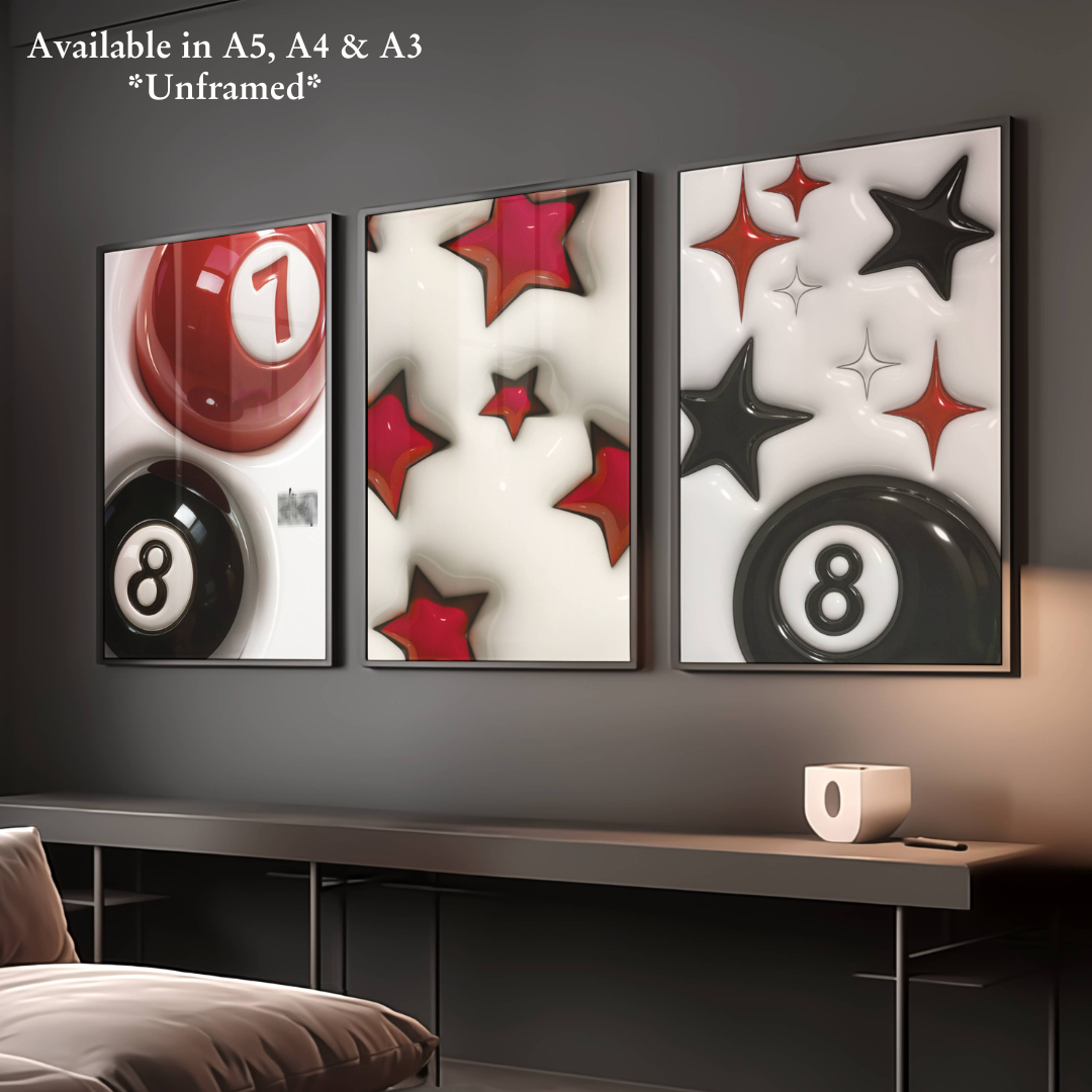 Set of 3 Stussy Posters