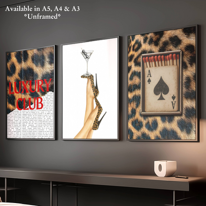 Set of 3 Leopard Prints