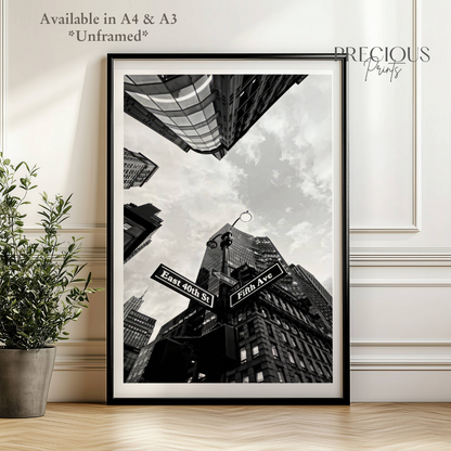 Fifth Avenue, East 40th Street Print