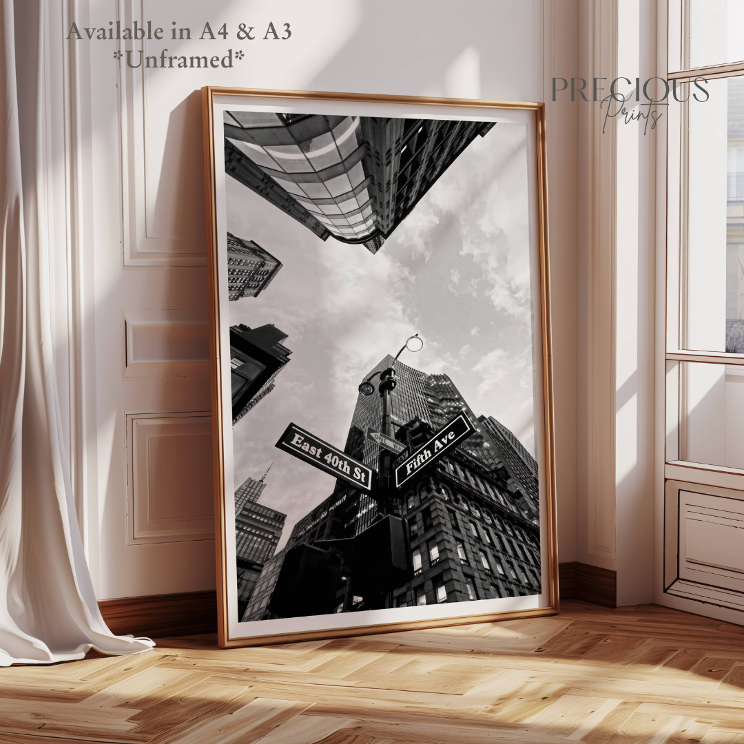 Fifth Avenue, East 40th Street Print