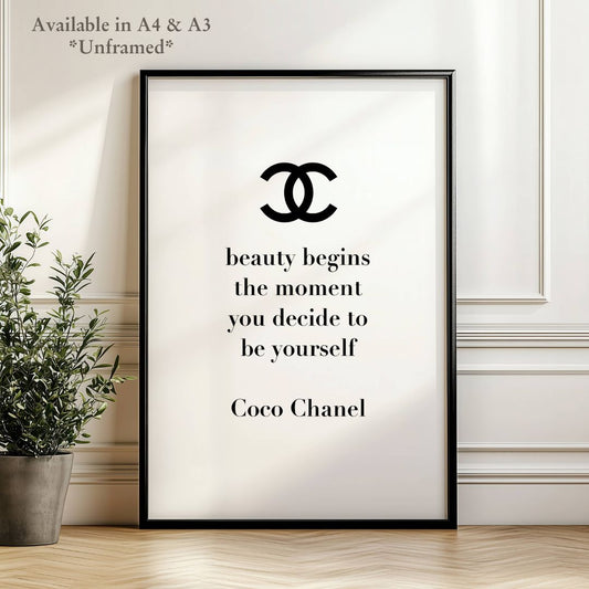 Coco Chanel Luxury Print