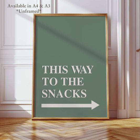 This Way to the Snacks Home Decor
