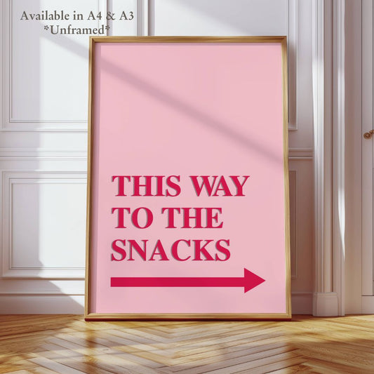 This Way to the Snacks Home Decor