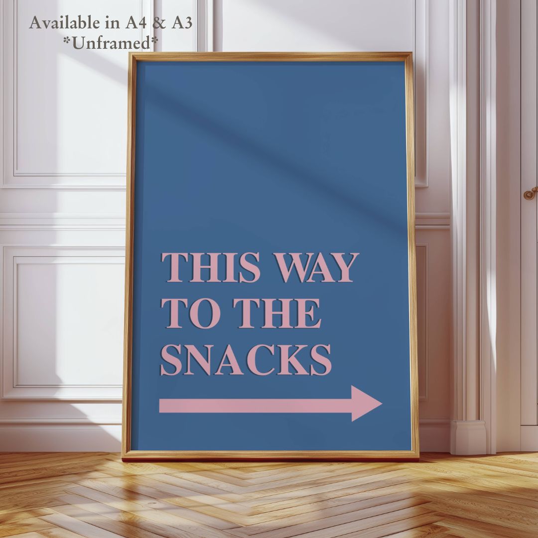 This Way to the Snacks Home Decor