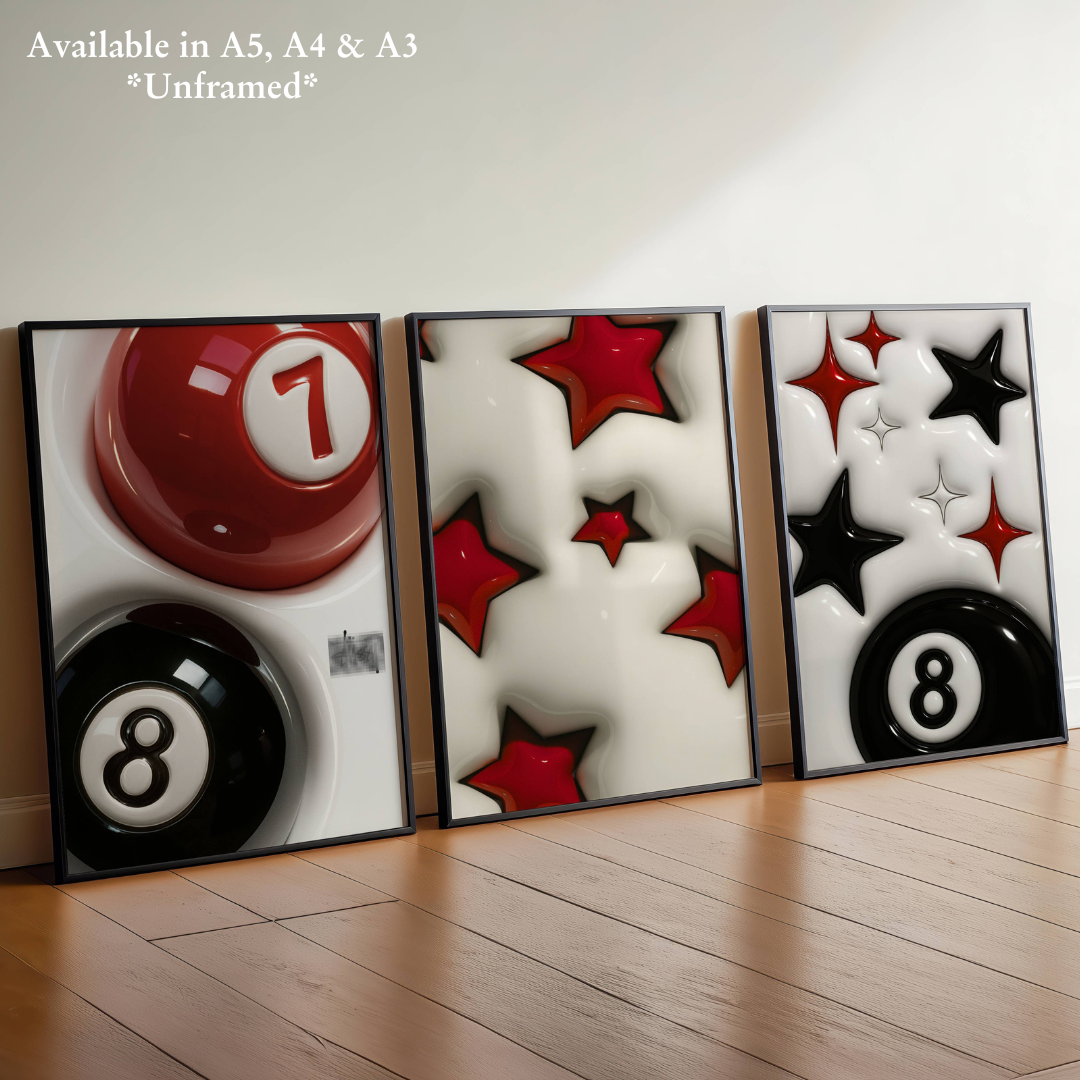 Set of 3 Stussy Posters