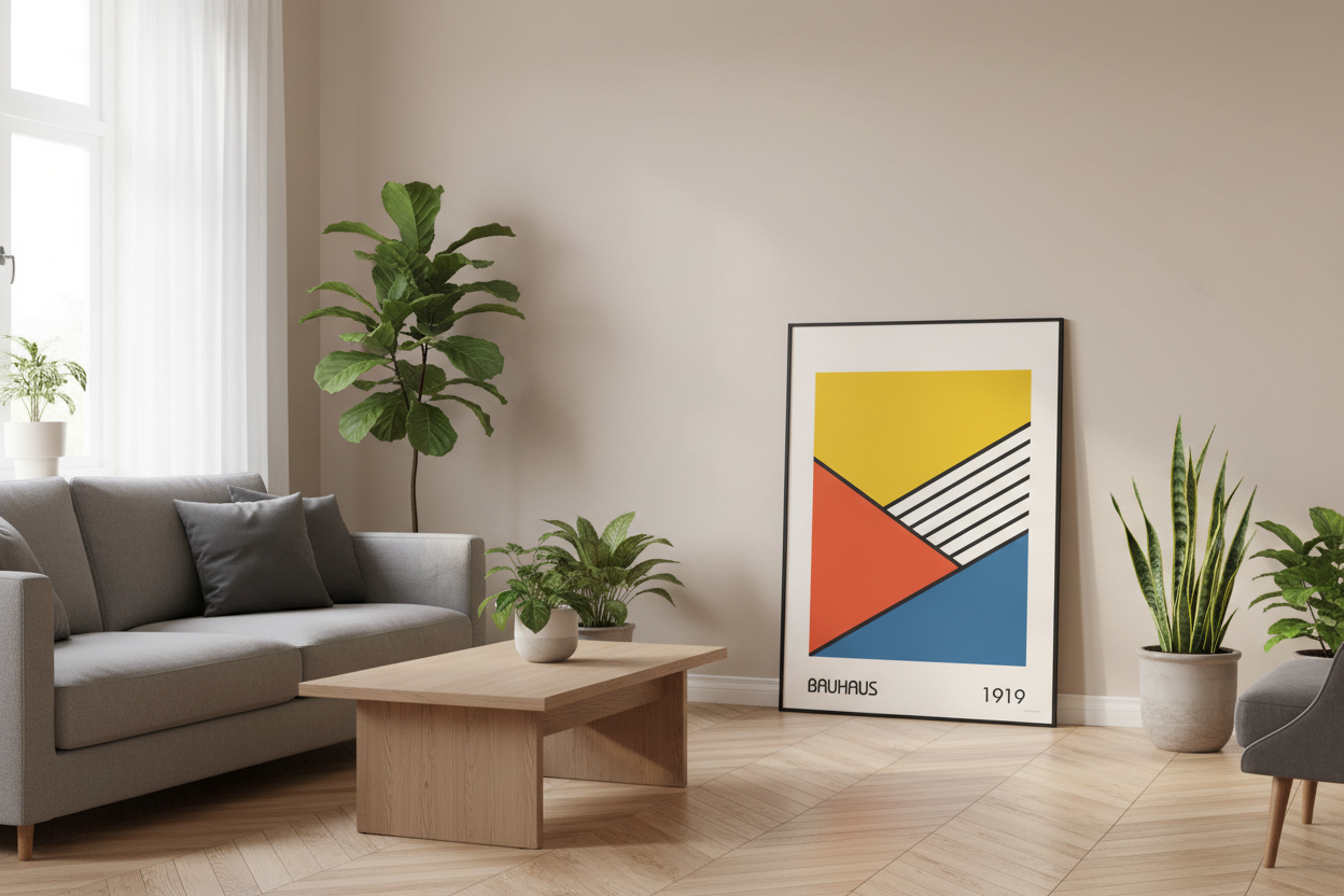 Colourful Bauhaus Print