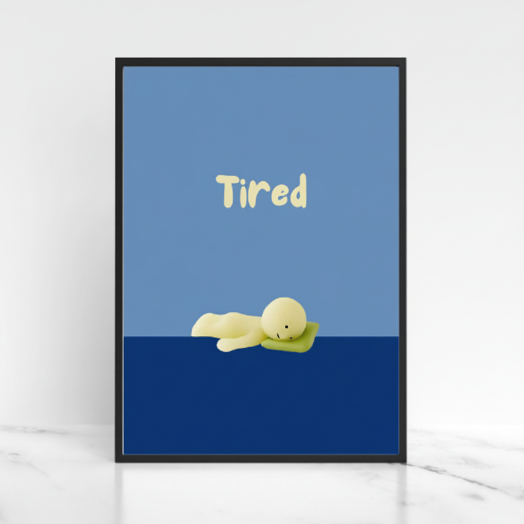 Smiski Sleepy Tired Poster / Smiski Series